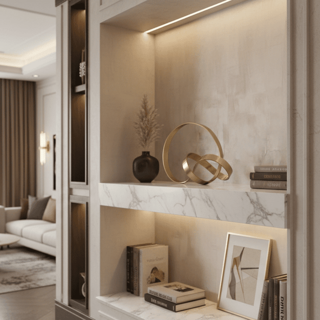 Infinitum Gold Ribbon Statue statue - Palatium Lux