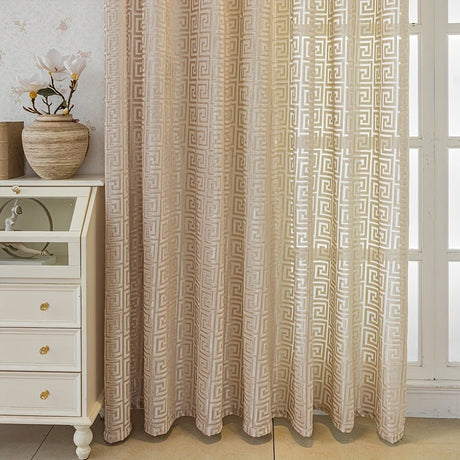 Jacquard Semi - Sheer Curtains - Palatium Lux