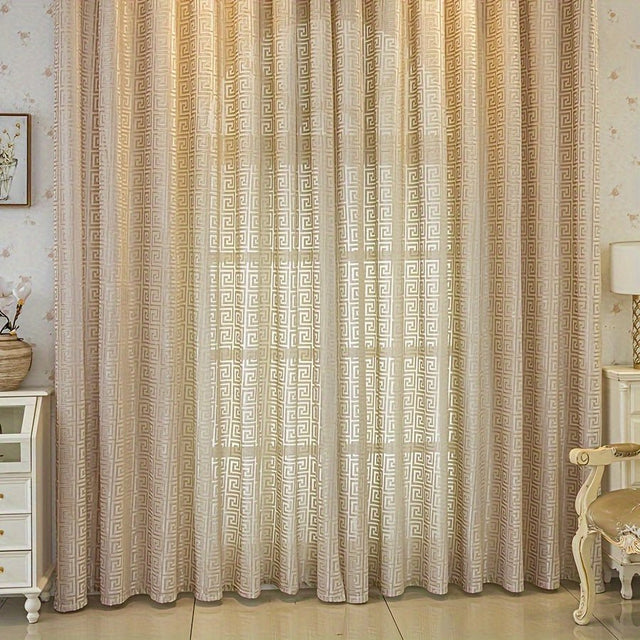 Jacquard Semi - Sheer Curtains - Palatium Lux