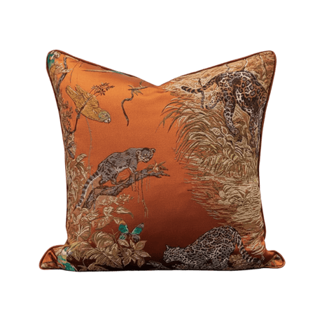 Jaguar Jacquard Pillow Cover Pillow Cover - Palatium Lux