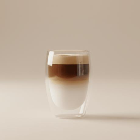 Kaelis Double Wall Glass Mug Set 250 - 450ml Kitchen - Palatium Lux