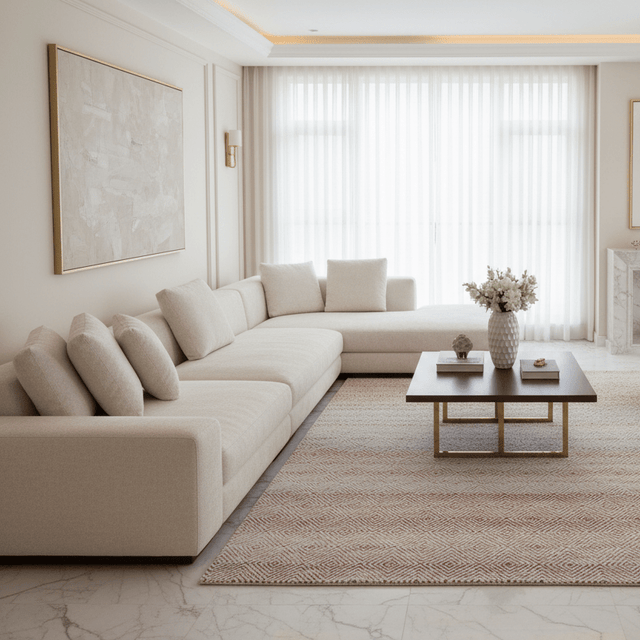 Karsia Handwoven Wool Rug - 5 x 8 Rugs - Palatium Lux