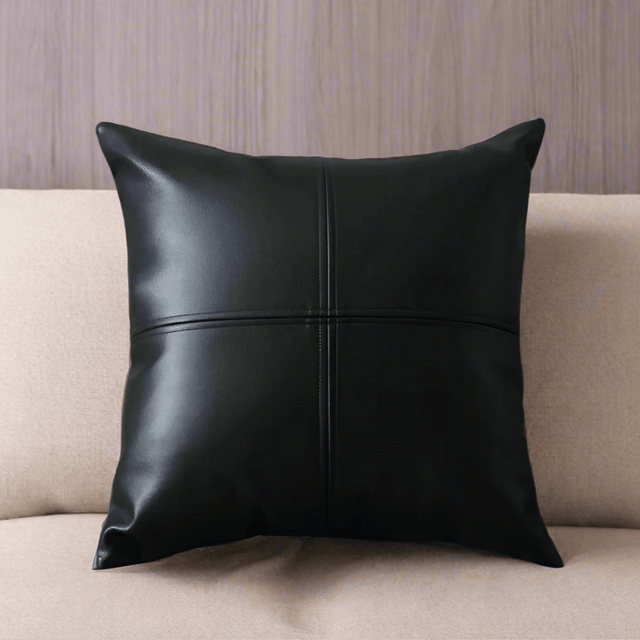 Laila Leatherette Pillow Cover Pillow Cover - Palatium Lux