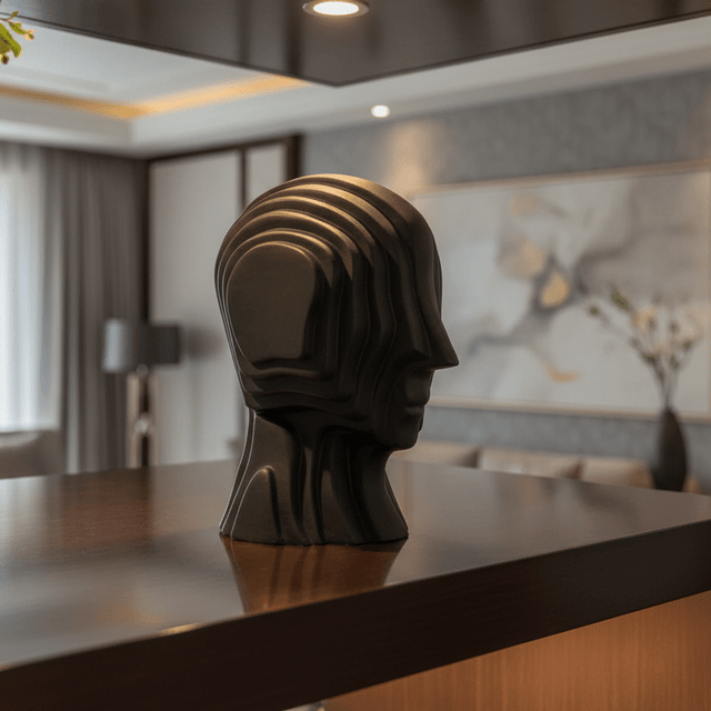 Layers Ceramic Head Statue statue - Palatium Lux