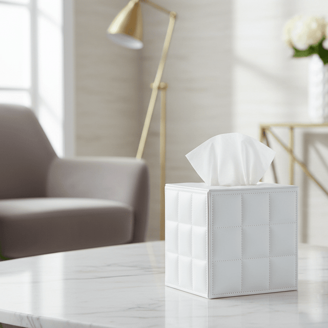 Leather Lux Tissue Holder leather - Palatium Lux