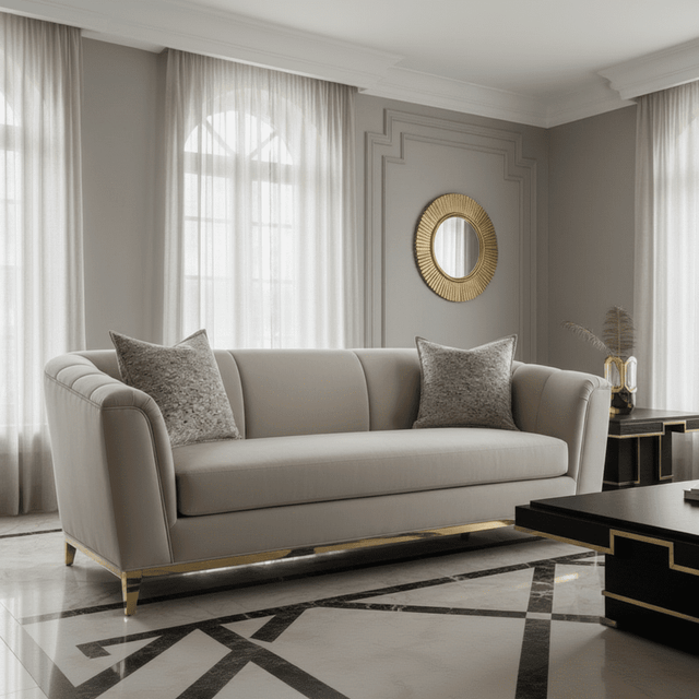 Lela Beige Pillow Cover pillow covers - Palatium Lux