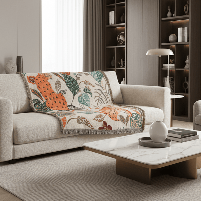 Leopard Muse Throw Blanket - Palatium Lux