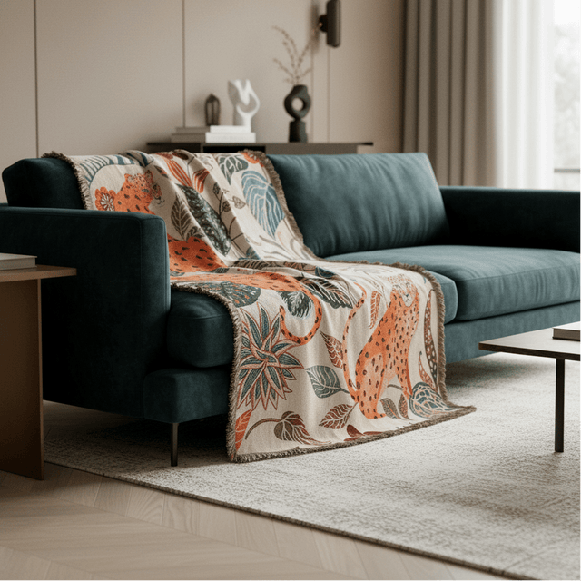 Leopard Muse Throw Blanket - Palatium Lux