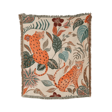 Leopard Muse Throw Blanket - Palatium Lux