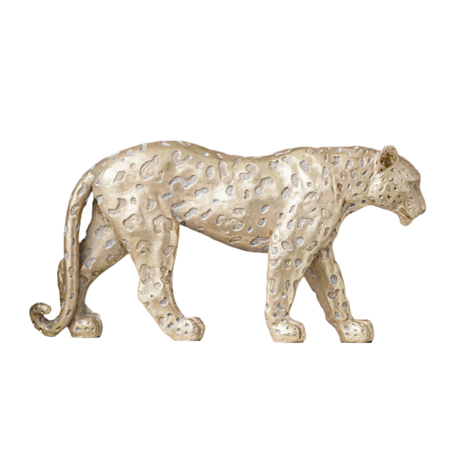 Leopardus Aurum Resin Statue statue - Palatium Lux