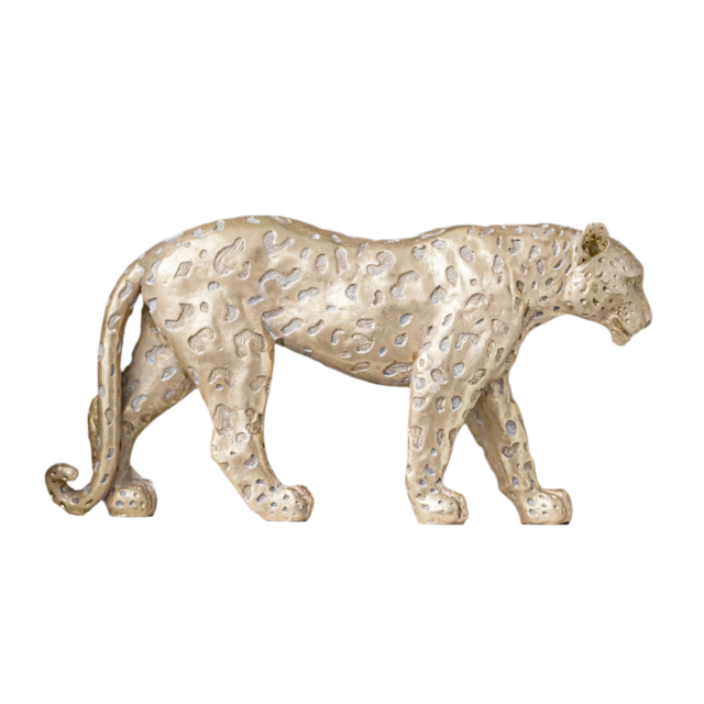 Leopardus Aurum Resin Statue statue - Palatium Lux