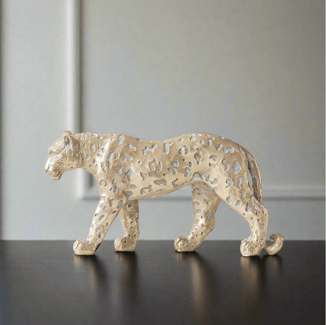 Leopardus Aurum Resin Statue statue - Palatium Lux