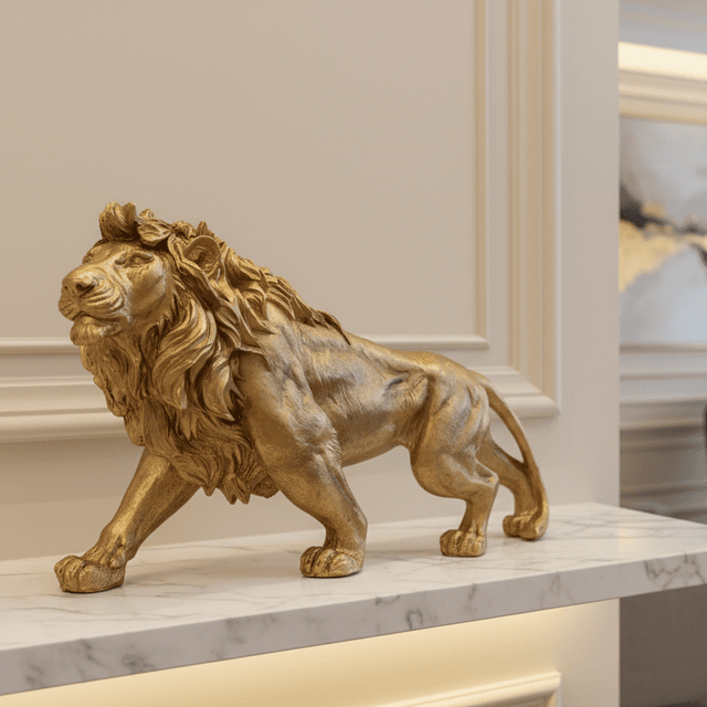 Lion of Luxury Resin Statue statue - Palatium Lux
