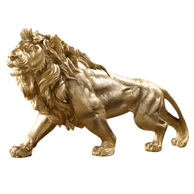 Lion of Luxury Resin Statue – Palatium Lux
