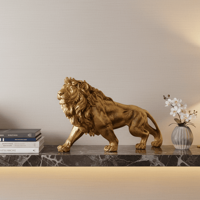 Lion of Luxury Resin Statue statue - Palatium Lux