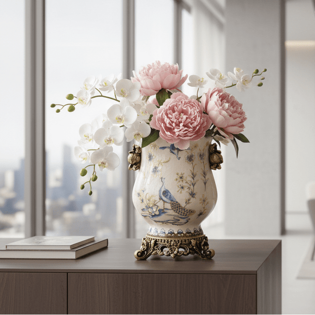 Lucentia Ceramic Porcelain Vase Vase - Palatium Lux