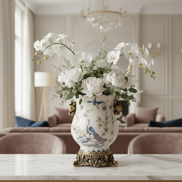 Lucentia Ceramic Porcelain Vase Vase - Palatium Lux