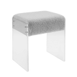 Lumera Accent Stool - Gray - Palatium Lux