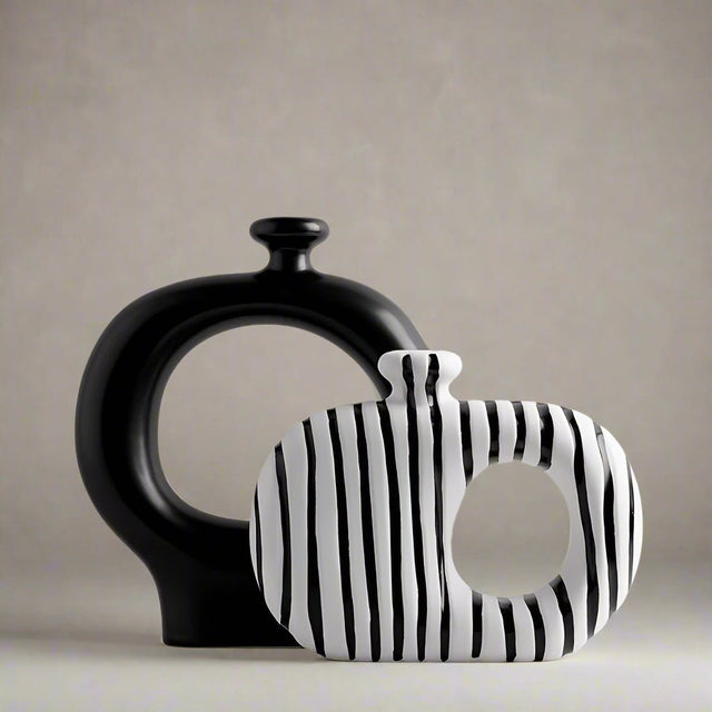 Luna Duo Ceramic Vases - Set of 2 Vase - Palatium Lux