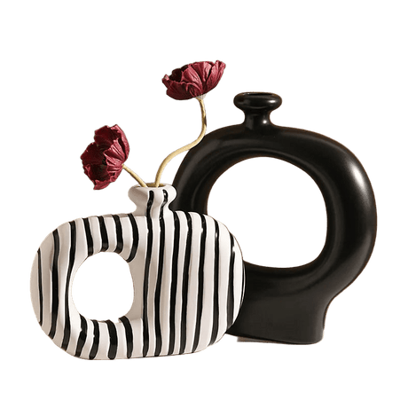 Luna Duo Ceramic Vases - Set of 2 Vase - Palatium Lux