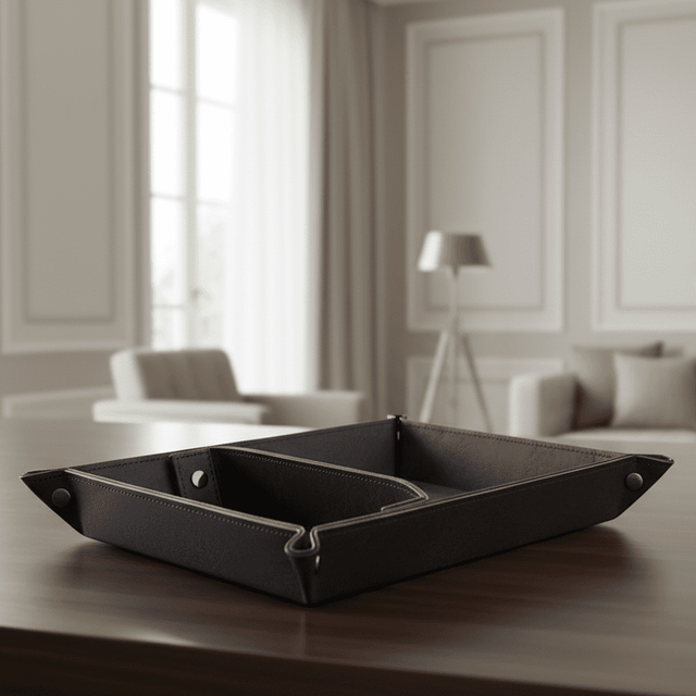Lusso Leather Valet Tray leather - Palatium Lux
