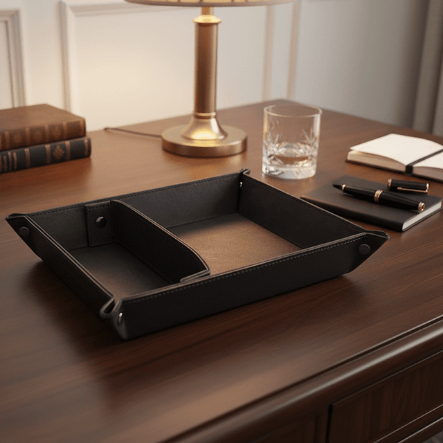 Lusso Leather Valet Tray leather - Palatium Lux