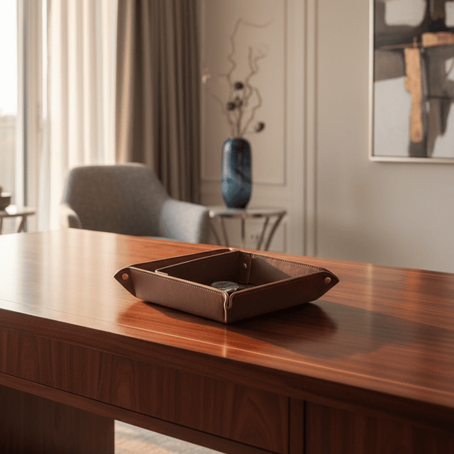 Lusso Leather Valet Tray leather - Palatium Lux