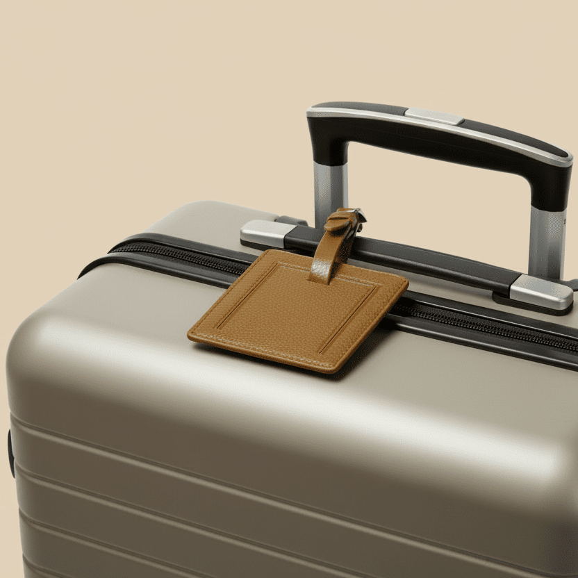 Lux Leather Luggage Tags leather - Palatium Lux