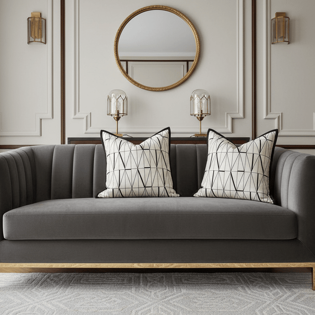 Luxe Linear Pillow Cover pillow covers - Palatium Lux