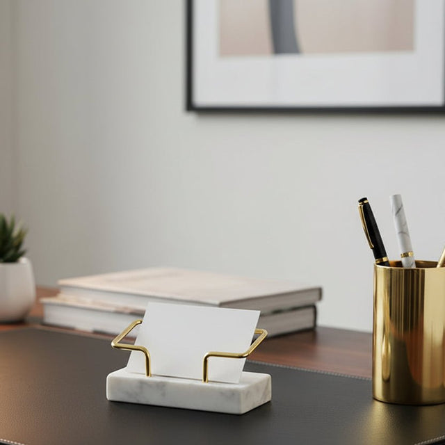 Marble Business Card Holder tray - Palatium Lux