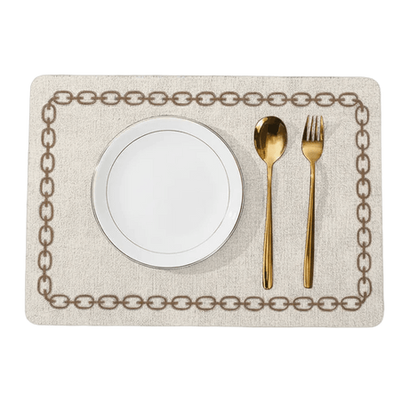 Marquess Faux Leather Placemats Kitchen - Palatium Lux