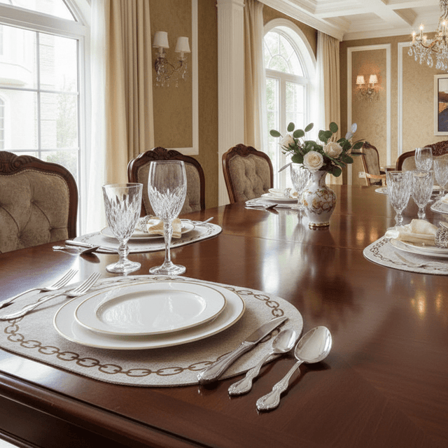 Marquess Faux Leather Placemats Kitchen - Palatium Lux