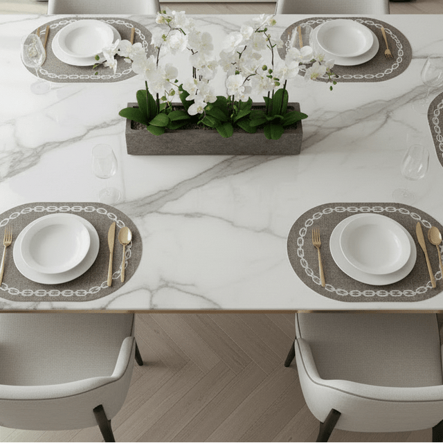 Marquess Faux Leather Placemats Kitchen - Palatium Lux