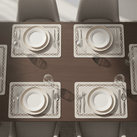 Marquess Faux Leather Placemats Kitchen - Palatium Lux