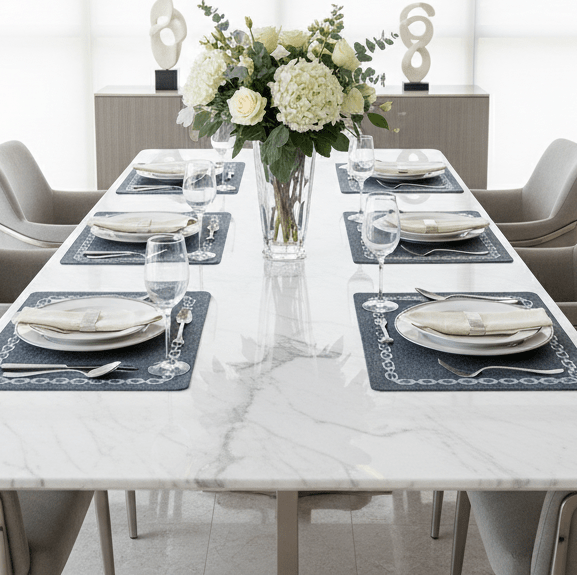 Marquess Faux Leather Placemats Kitchen - Palatium Lux