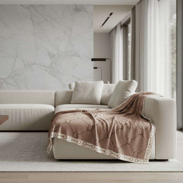 Mauve Manor Horse Throw Blanket blanket - Palatium Lux