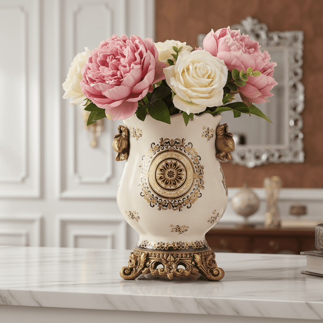 Medici Ceramic Porcelain Vase Vase - Palatium Lux