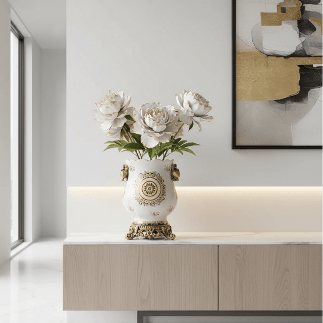 Medici Ceramic Porcelain Vase Vase - Palatium Lux