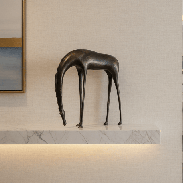 Milo Metal Horse Statue statue - Palatium Lux