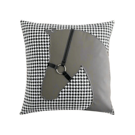 Molly Leather - Buckled Horse Pillow Cover - Palatium Lux