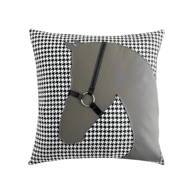 Molly Leather - Buckled Horse Pillow Cover - Palatium Lux