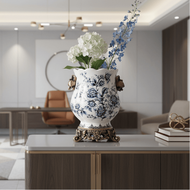 Monet Ceramic Porcelain Vase Vase - Palatium Lux