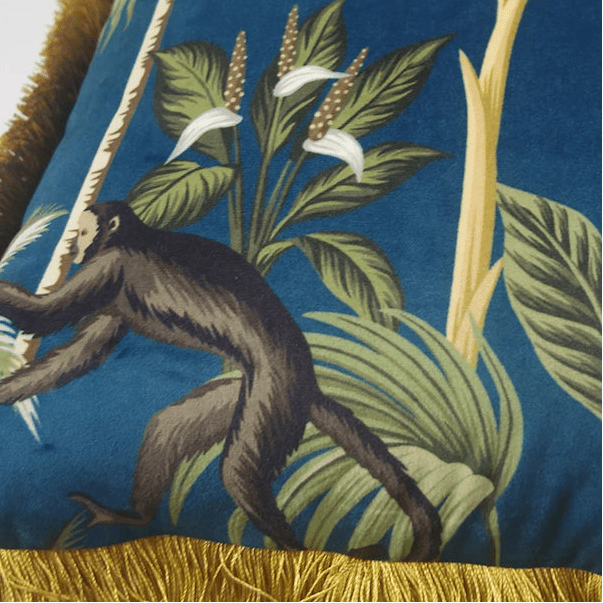 Monkey Palm Fringe Pillow Cover Pillow Cover - Palatium Lux