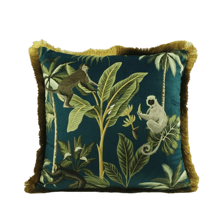 Monkey Palm Fringe Pillow Cover Pillow Cover - Palatium Lux