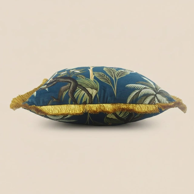 Monkey Palm Fringe Pillow Cover Pillow Cover - Palatium Lux