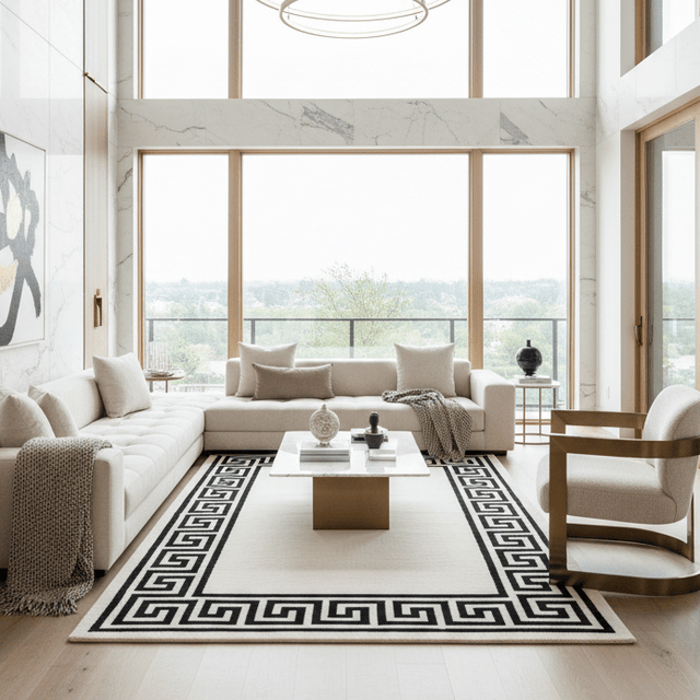 Montfort Hand Tufted Wool Rug - 5 x 8 Rugs - Palatium Lux