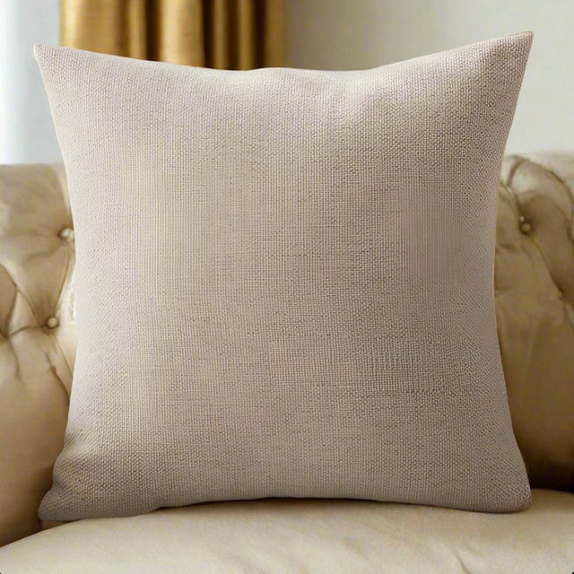 Natural Essence Pillow Cover Oat Beige Pillow Cover - Palatium Lux