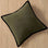 Natural Essence Pillow Cover Moss Green & Black Pillow Cover - Palatium Lux