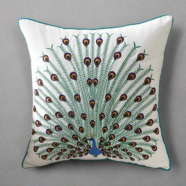 Nature's Beauty Embroidered Pillow Cover pillow covers - Palatium Lux