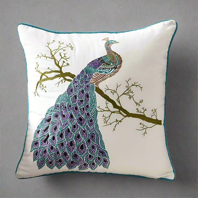 Nature's Beauty Embroidered Pillow Cover pillow covers - Palatium Lux